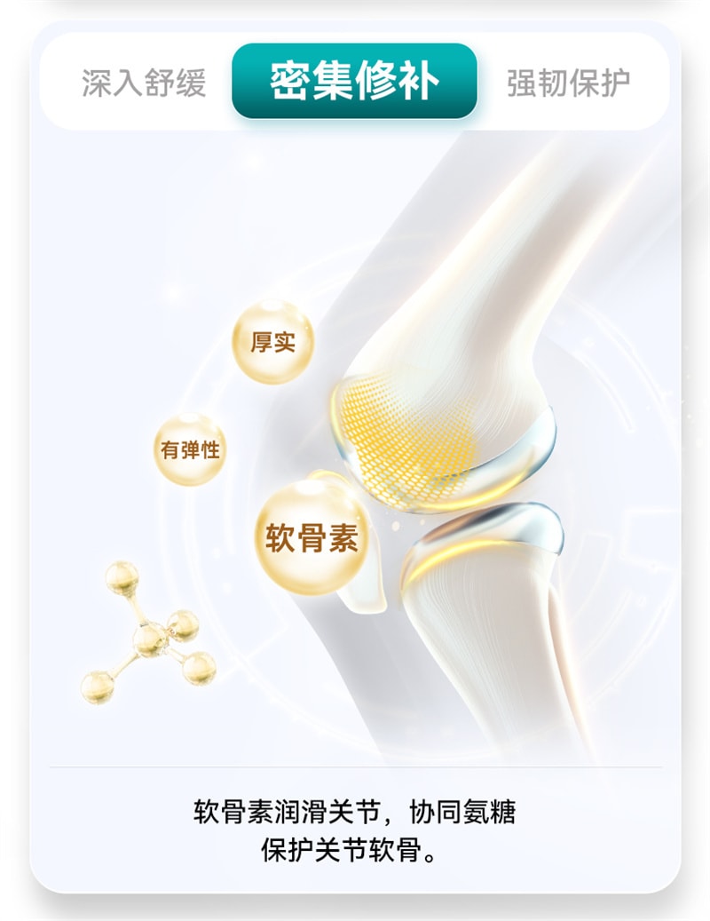 【中国直邮】莱特维健 氨糖软骨素钙片60粒装关节骨胶原氨基葡萄糖