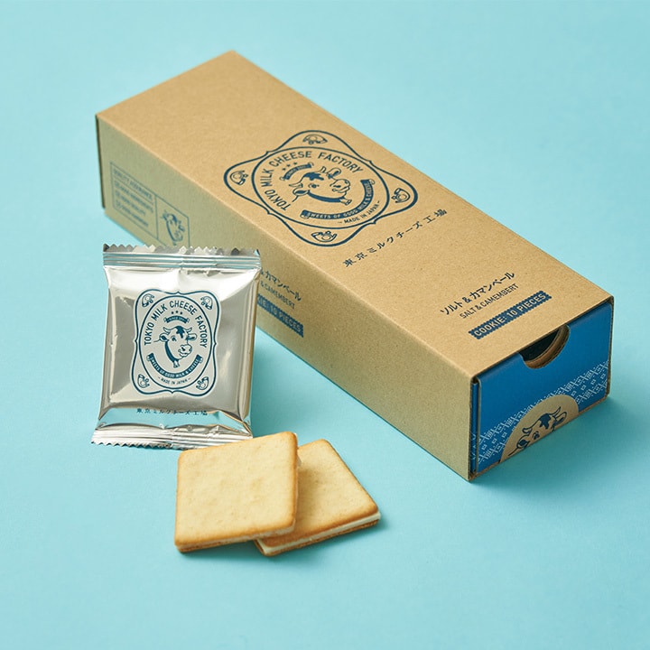 【日本直邮】 东京牛奶芝士工厂 海盐卡芒贝尔干酪代餐零食饼干 10枚装