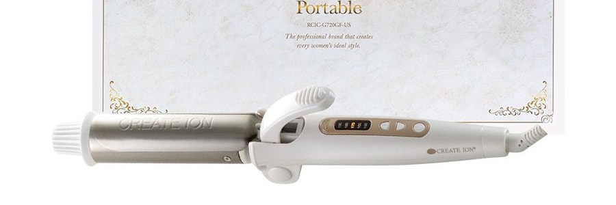 日本CREATE ION 可折疊負離子捲髮棒 便攜款 32mm 新款可調溫 宮村浩氣御用