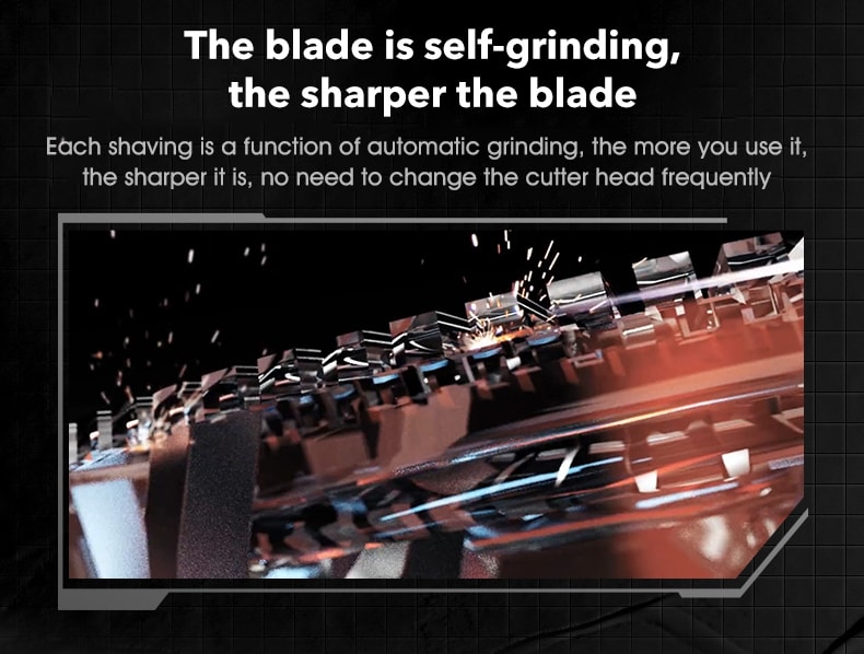 Smart Electric Shaver Purple Orange