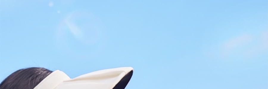 BENEUNDER蕉下 女士百褶贝壳黑胶防晒帽子 夏季遮阳帽 防晒防紫外线 象牙米55-58cm