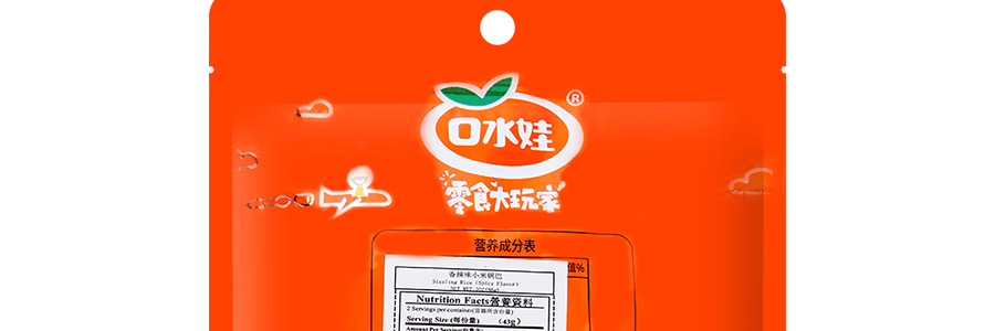 口水娃 零食大玩家 鍋巴 香辣味 86g