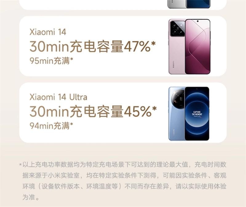 【中国直邮】 小米 自带线充电宝双向快充超大容量移动电源0.037kWh  浅咖色 1个装