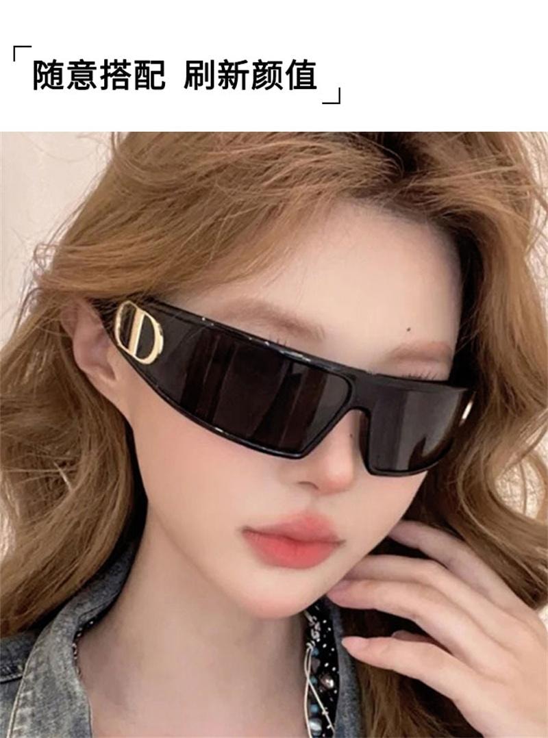 【中国直邮】 亲太太 发箍墨镜女款头箍发卡二合一防紫外线太阳眼镜 黑色框【防紫外线】1个装