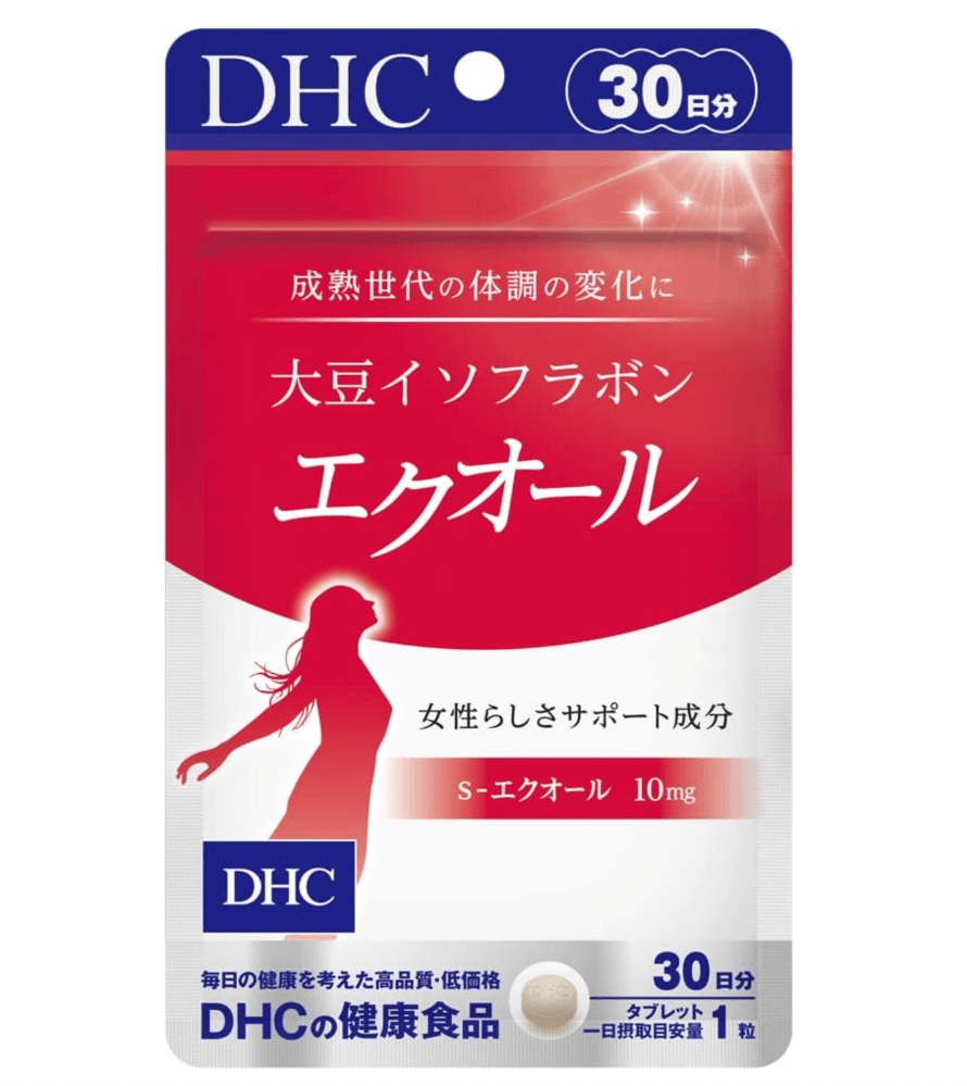 【日本直邮】DHC大豆异黄酮加强版雌马酚更年期调理40以上女士安神30粒/30日量
