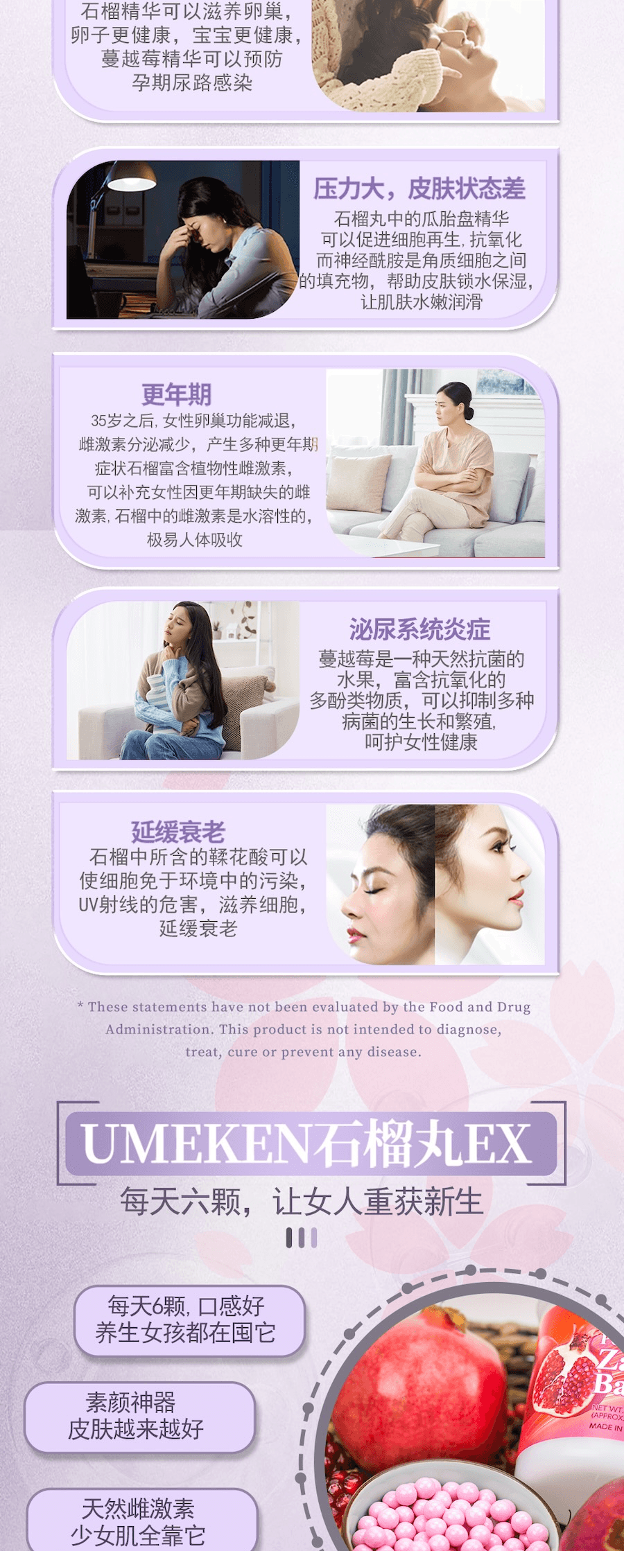 【Made in 】 Pomegranate Zakuro Ball EX 180g / Women Health / Antioxidant / Skin Beauty Immune/ Healthy Aging