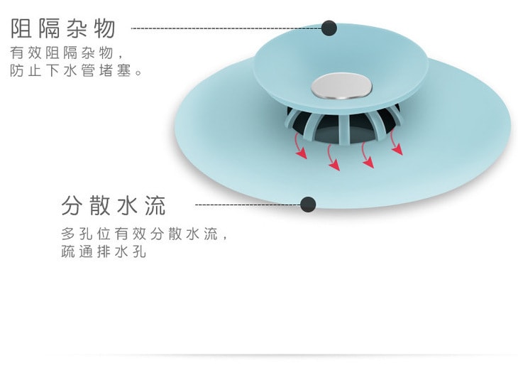 Deodorant Floor Drain White 1 Piece