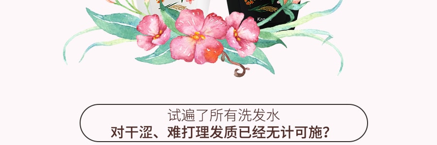 日本KRACIE ICHIKAMI 純和草櫻花洗護套組 柔順保濕型 480g+480ml+10g髮膜