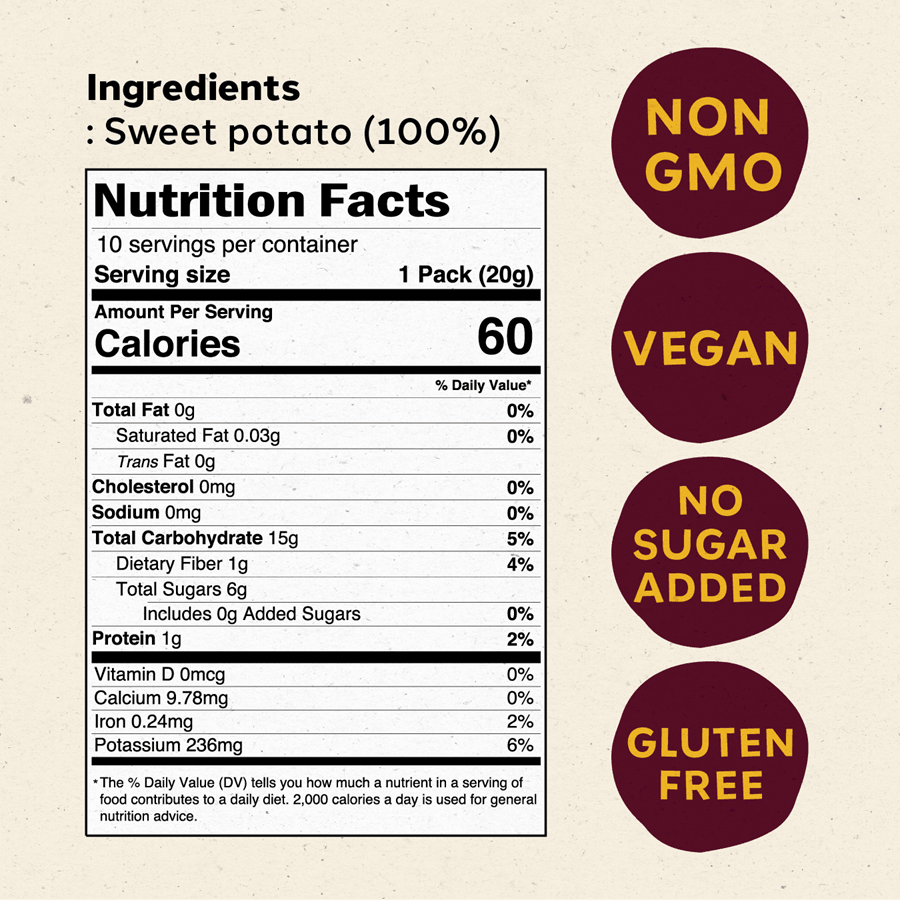 韓國 Kim's Table 地瓜乾點心(10 包)