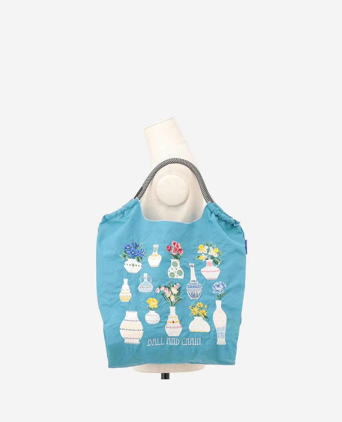 Ball&Chain 典雅花瓶單肩包 藍色M號 165g