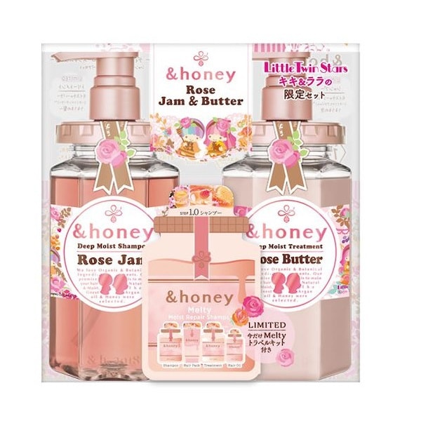日本 &HONEY Rose Jam & Butter 双子星限定 洗发护发套装 2pcs