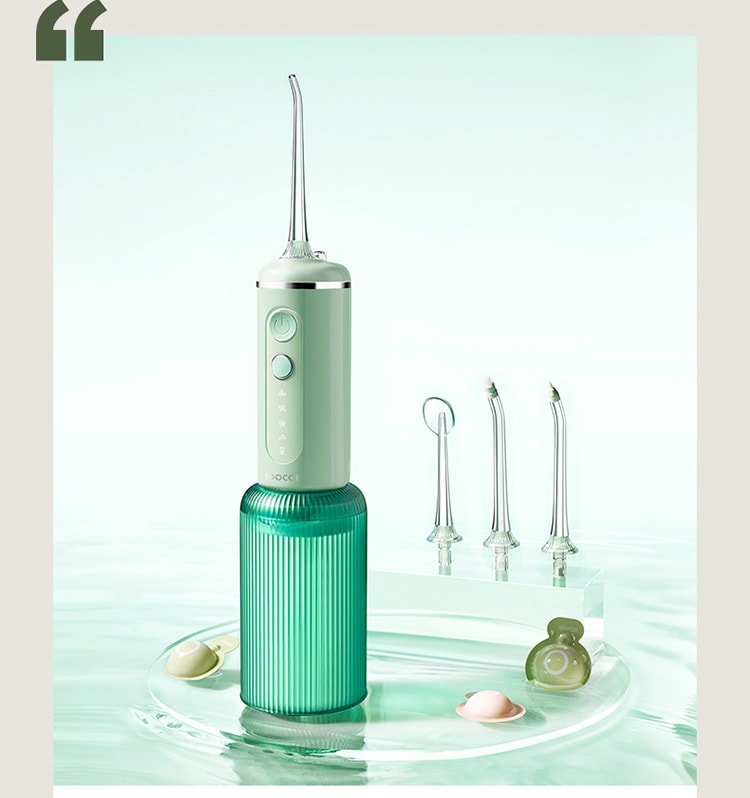 【中國直郵】素士 電動沖牙器W3F洗牙器水牙線家用正畸專用便攜式噴壓洗牙神器 粉紅色