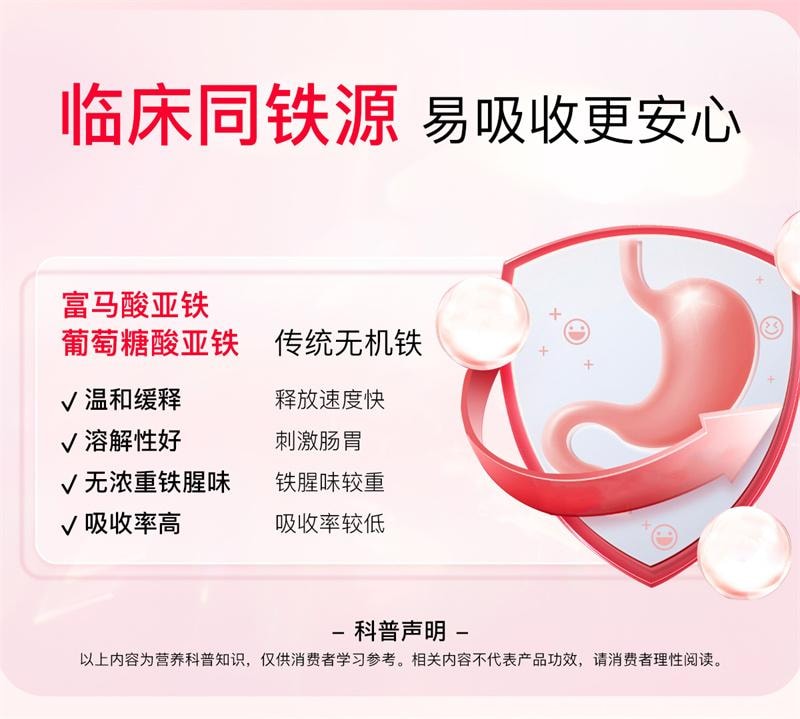 【中国直邮】美那有 富铁软糖3g*60粒/盒 高阶元气铁有机铁气血儿童成人女性孕期孕妇 180g/盒