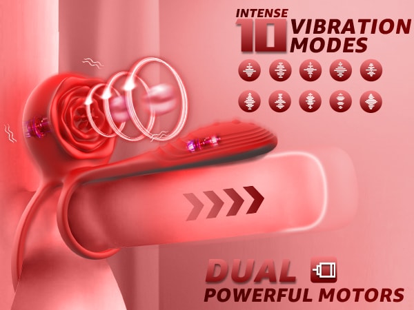 LESHEIN 锁精环震动环男女双用穿戴震动棒 成人情趣用品玩具