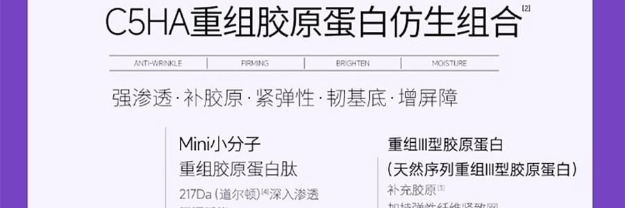 COLLGENE可丽金 嘭嘭次抛精华 Human-like重组胶原蛋白赋能珍萃紧致弹润次抛精华液 30支*1.2ml  敏感肌 抗皱保湿