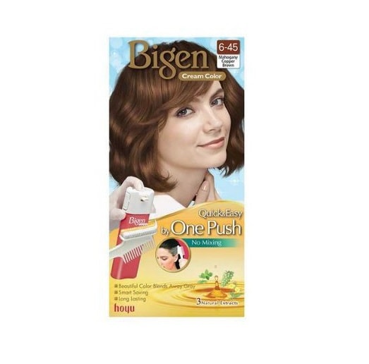 Bigen Cream Color 6-45 Mahogany Copper Brown 40g