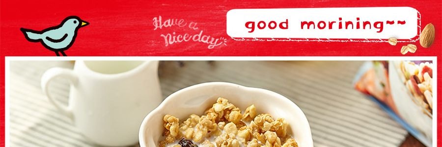 日本CALBEE卡樂比 營養水果穀物麥片 原味 350g 即食沖飲代餐