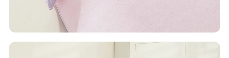 【中国直邮】网易严选 A类天竺棉全棉针织拼色三件套 胭紫粉  适用1.5mx2m被芯 床单款