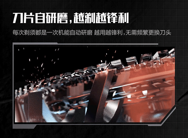 【中国直邮】素士超能自动剃电动剃须刀 S31 紫橙色