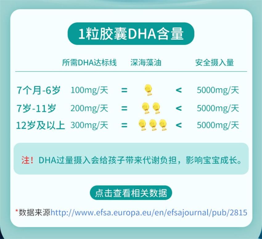 【中国直邮】澳洲 bio island DHA婴幼儿海藻油 儿童营养品宝宝辅食油婴幼儿dha藻油 60粒/瓶(守护宝宝黄金生长期)