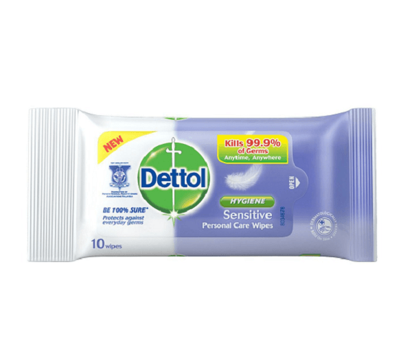 【马来西亚直邮】英国 DETTOL滴露 杀菌湿纸巾敏感呵护 10片入