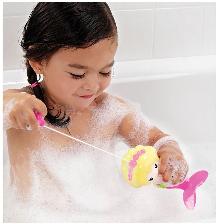 美国MUNCHKIN 婴儿儿童洗澡玩具 美人鱼会摆尾玩具