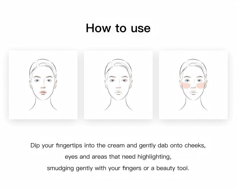 RC HARUKI Multi-Purpose Cream Powder 2g #CP302 Like a Lute Crystal Spark Smoky Eyeshadow & Highlighter