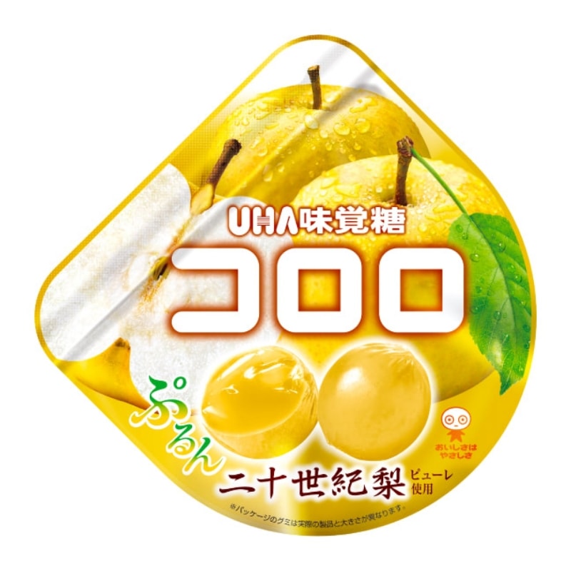 【日本直邮】 UHA悠哈味觉糖 全天然果汁软糖 期限限定 二十世纪梨味 40g