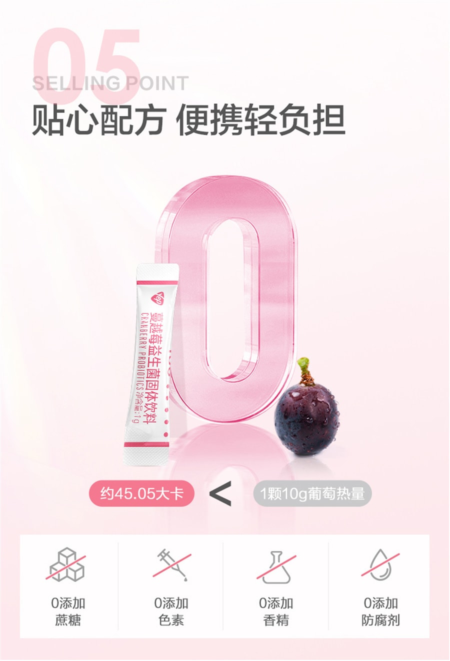 【中國直郵】湯臣倍健 Yep蔓越莓女性益生菌成人益生元膳食纖維小香菌 10袋