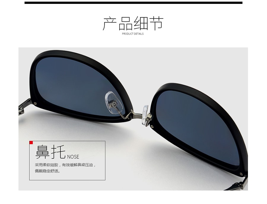 DUALENS 时尚防紫外线太阳镜 - 黑灰色 (DL51205 C1)