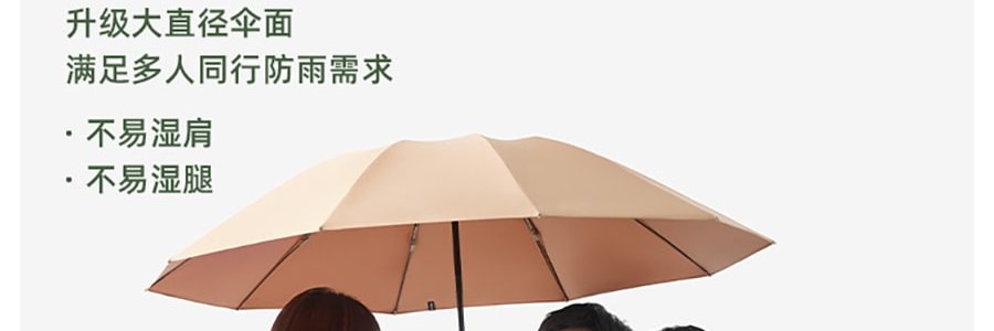 BENEUNDER蕉下 起始系列 遮陽傘自動三折傘 一鍵開啟自動反向雨傘 8骨款 薄影灰