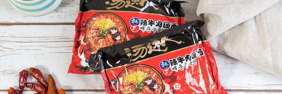 台湾统一 汤达人 韩式辣牛肉汤面 五连包625g