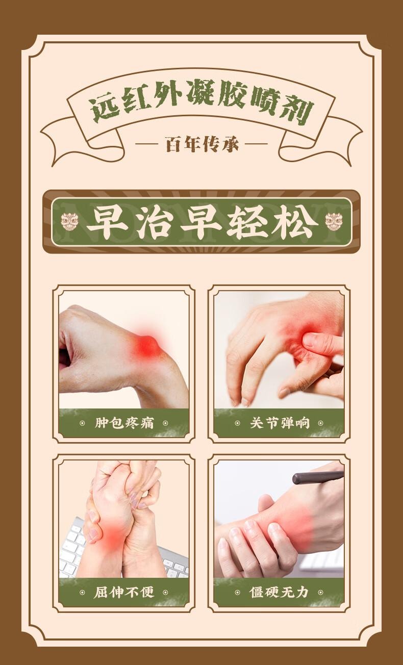 【中國直郵】 寶芝林 遠紅外線治療凝膠 腱鞘炎部位 手指骨關節炎疼痛膏 腱鞘炎消除專用膏 30g/盒