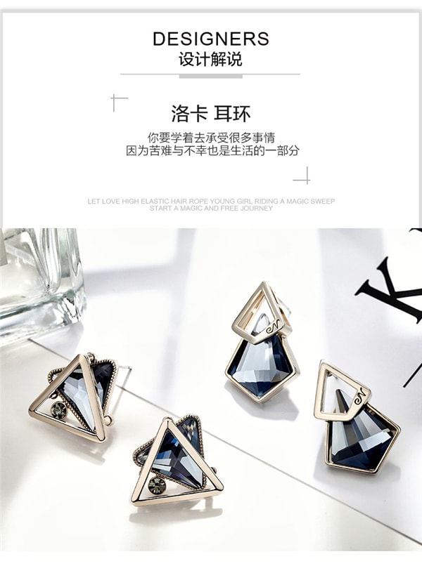 3D Geometric Stud Earrings for Women Girls Triangle Earrings 1 Pair