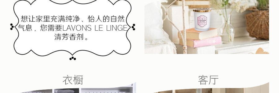 日本LAVONS LE LINGE 果凍精緻室內用空氣清新劑芳香劑 法國馬卡龍 150g