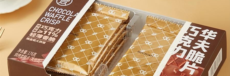 盒马 巧克力华夫脆片 176g【浓醇可可香 轻薄酥脆】