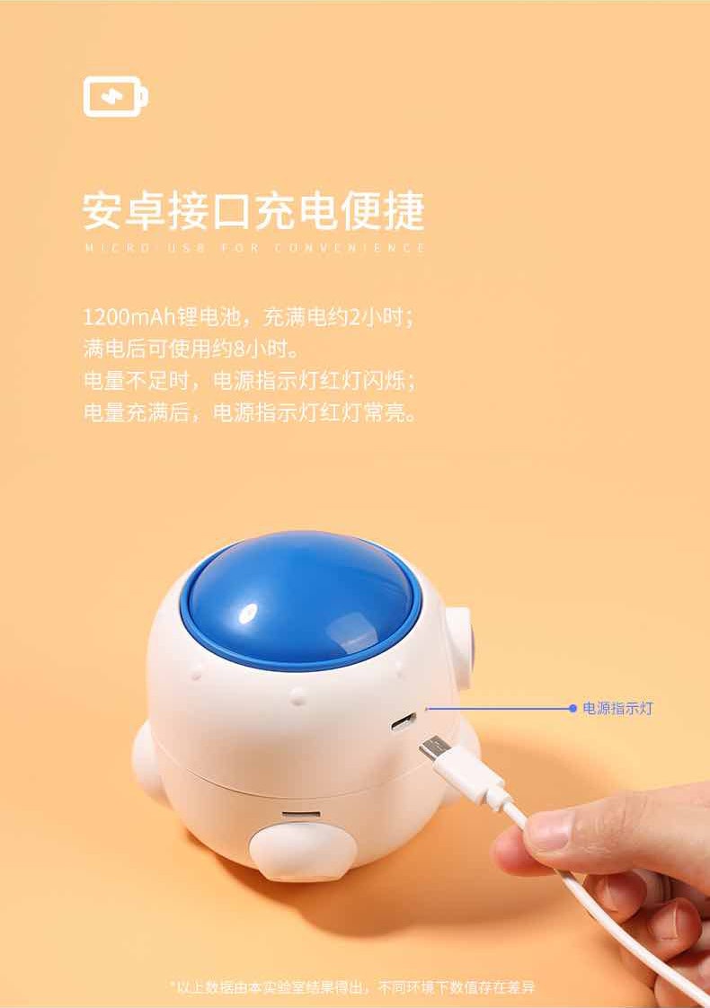 【中国直邮】洛夫特 橡皮屑桌面吸尘器 学生电动清洁键盘 白色款