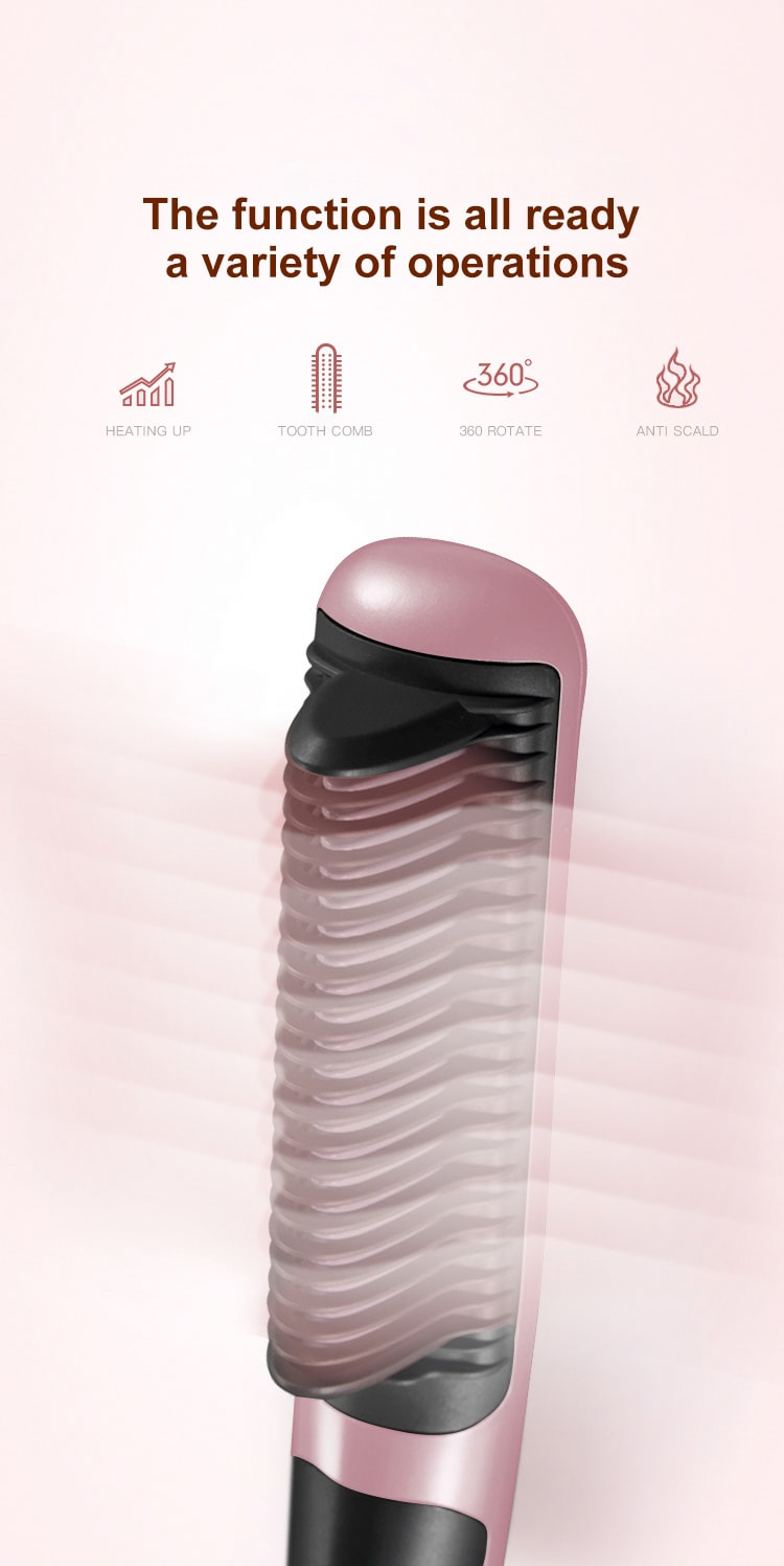 K·SKIN金米 直髮梳 自動直髮器 捲髮棒夾板恆溫 大波浪內扣瀏海 持久定型 KD388A