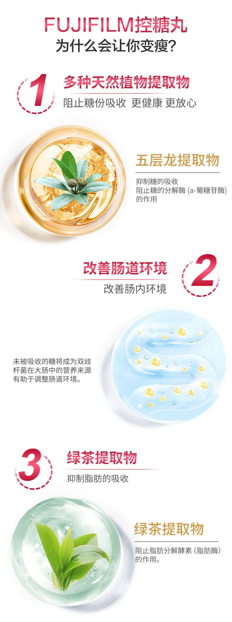 【日本直邮】 日本 富士 抗糖丸 控制体重 阻断碳水 金色增强版 240粒