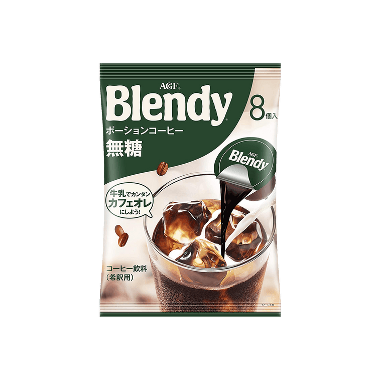 【日本直邮】AGF Blendy 浓缩胶囊咖啡 无糖型 6枚入