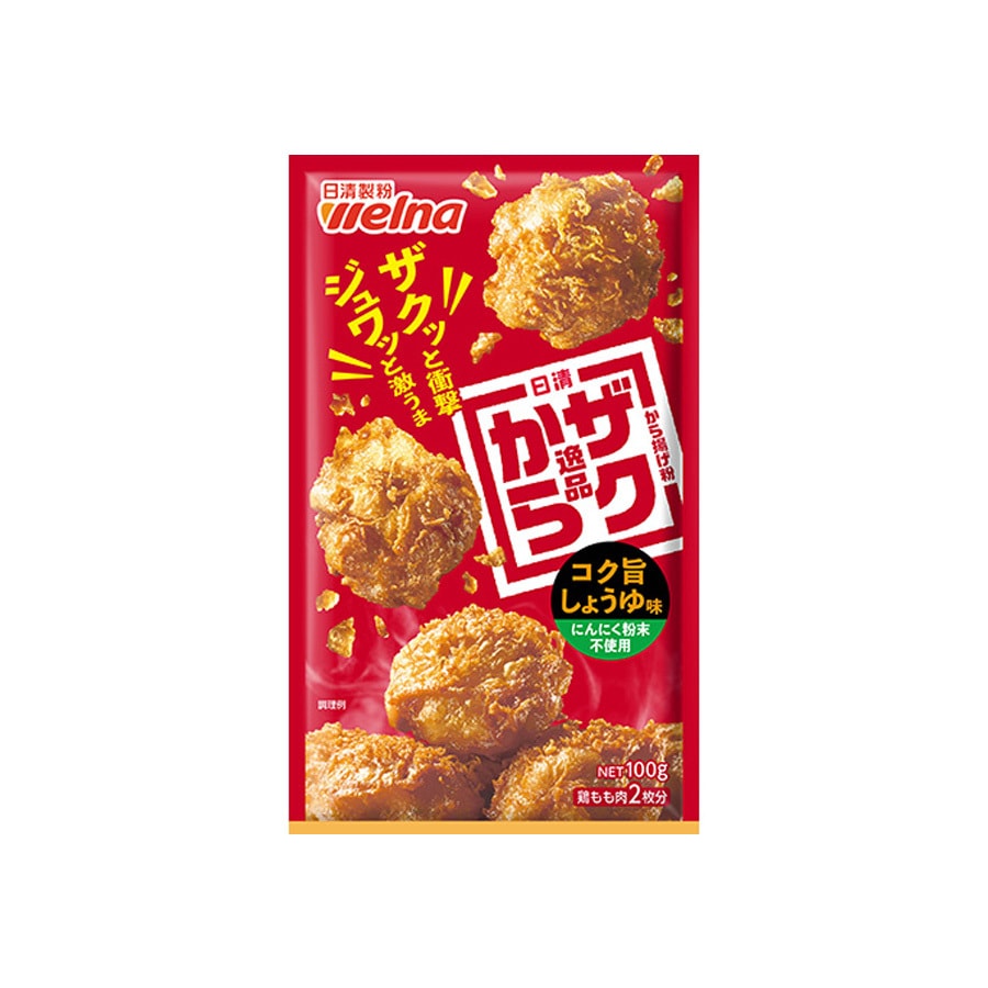 【日本直郵】 日本 日清製粉 炸雞粉 無蒜粉 醬油口味 100g