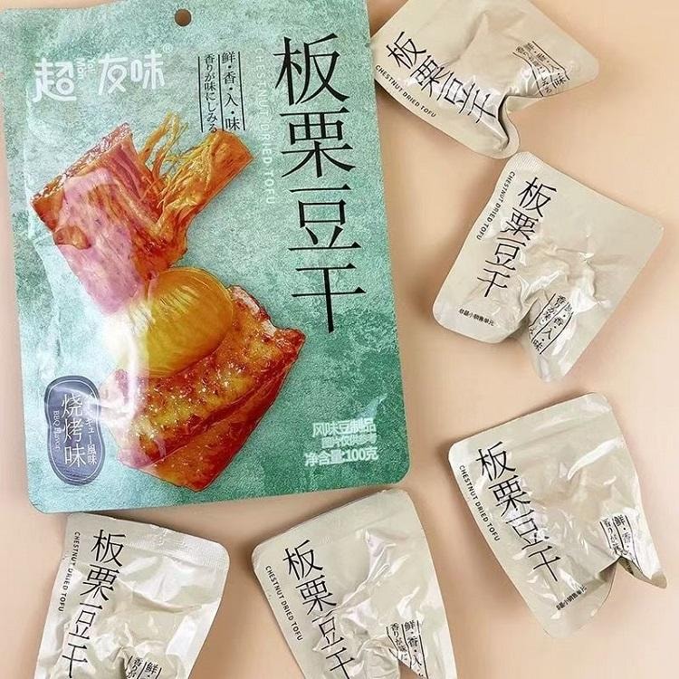 超友味 板栗豆干 香辣味 鲜卤滋味 肉感十足 满口咸甜交织 甜糯咸香 100g