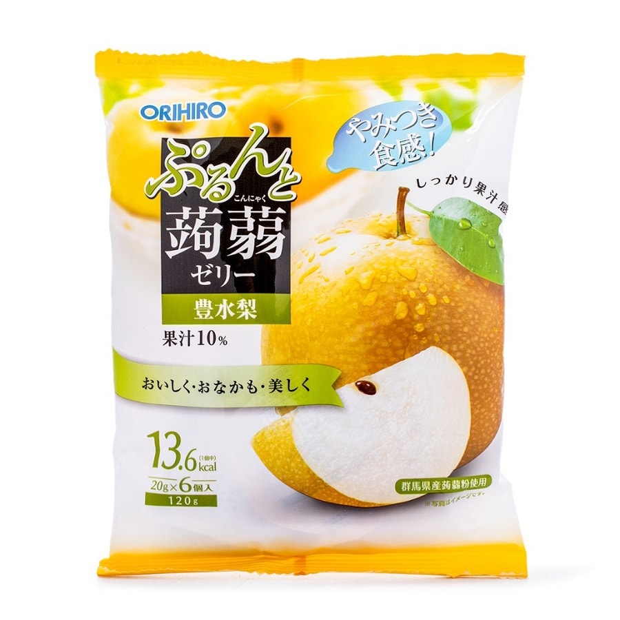 日本ORIHIRO立喜樂 蒟蒻啫咖哩 豊水梨口味 6pcs Exp. Date: 05-2022