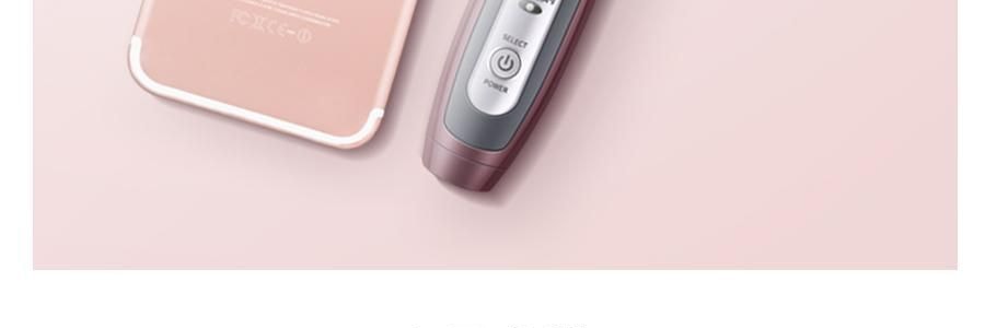 K·SKIN金稻 直发梳 直卷两用网红款 卷发神器 懒人迷你型 KD388B 枣红色 多档控温 