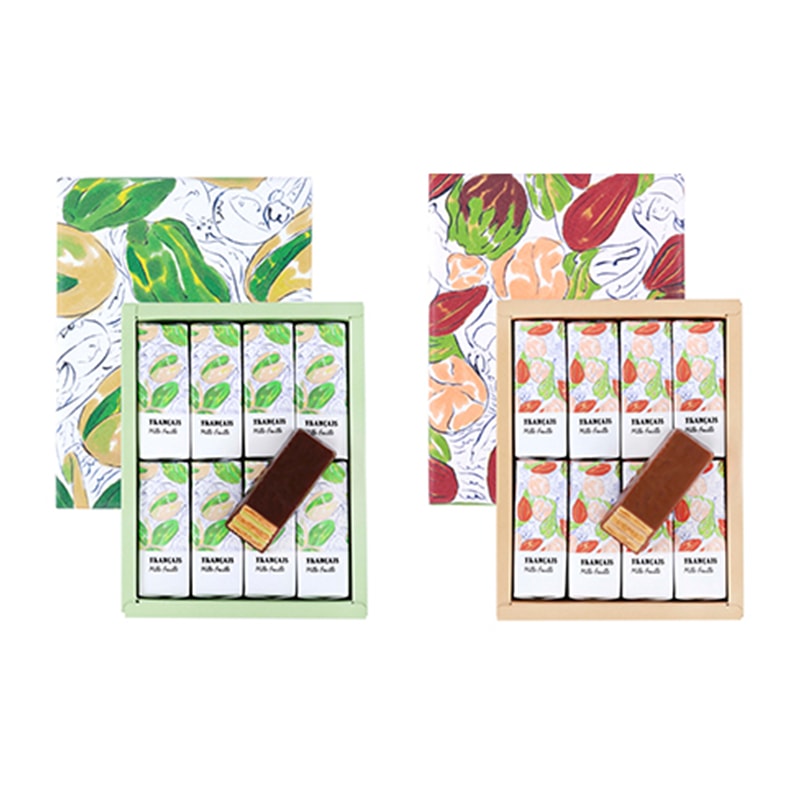 【日本直郵】DHL直郵 3-5天到 日本甜點名店FRANCAIS 巧克力脆開心果夾心千層酥 8枚裝