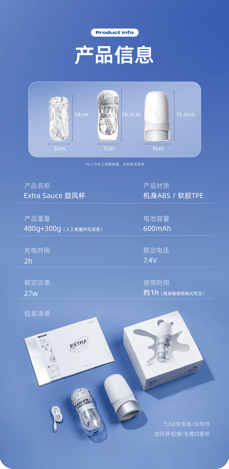 【美國直郵】 非理性 旋風杯電動飛機杯 男用自慰器按摩器 手動自動兩用款 獨立包裝