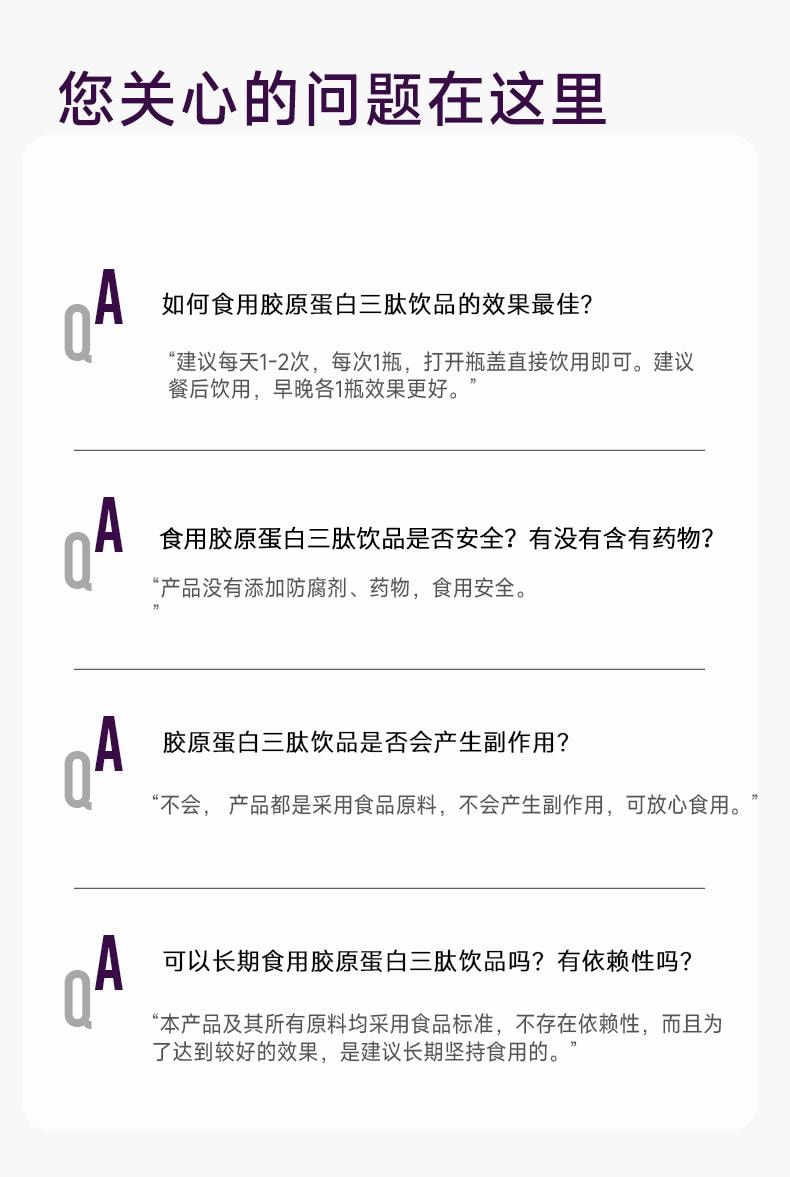 Lumi 膠原蛋白三勝肽美白抗衰飲品 5000mg膠原三勝肽100mg彈性蛋白勝肽 加入金頂側耳麥角硫因PQQ亞精胺 30ml*10瓶入