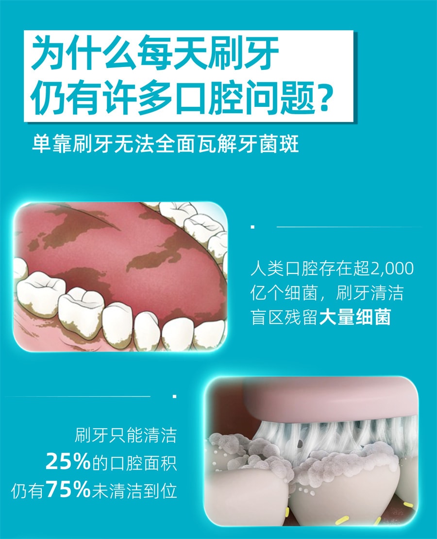 【中国直邮】李施德林 零度精油漱口水清洁口腔口臭口气清新留香 冰蓝零度500ml