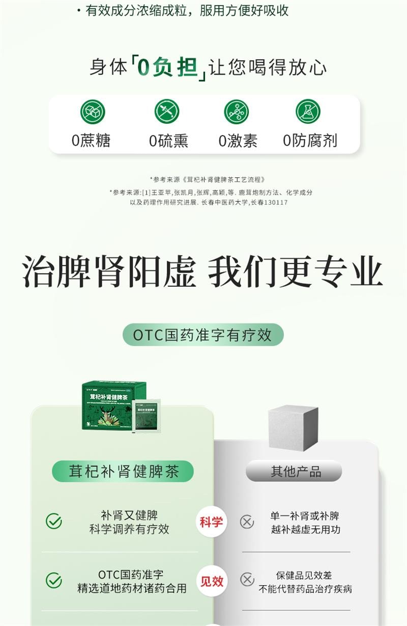 【中國直郵】 茶郎中 茸杞補腎健脾茶腰膝酸夜尿多茸杞茶otc補腎鹿茸枸杞茶男女 2g*18袋/盒
