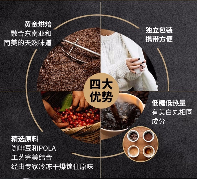 【日本直邮】POLA拿铁咖啡 美容嫩白健康无蔗糖低热量 30包